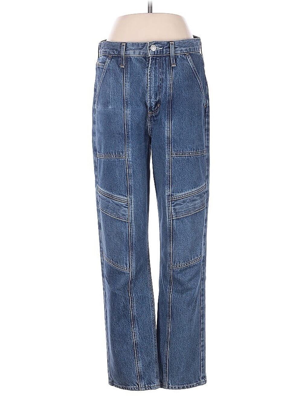 Agolde SZ 26 Cooper Cargo Jeans in Regulation Blue 28" Inseam